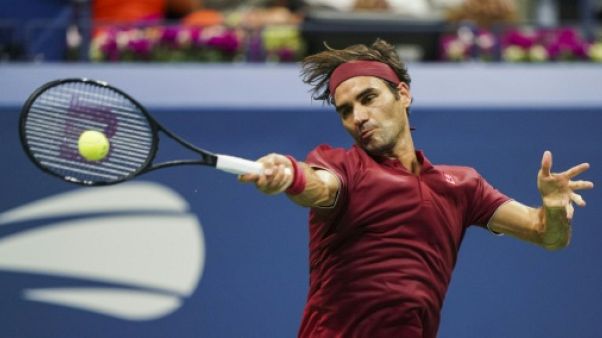 Le Suisse Roger Federer lors de l'US Open, le 3 septembre 2018 Le Suisse Roger Federer lors de l'US Open, le 3 septembre 2018