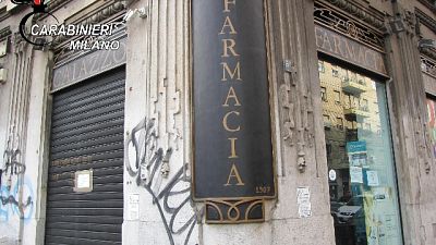 Nas sequestrano farmacia a Milano Nas sequestrano farmacia a Milano