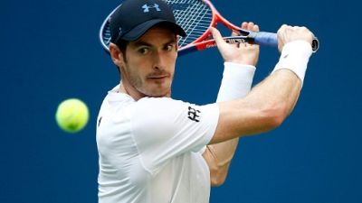 Le Britannique Andy Murray lors du 2e tour de l'US Open le 29 août 2018