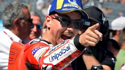 Moto: Lorenzo en pole au GP d'Aragon, Yamaha et Rossi en crise