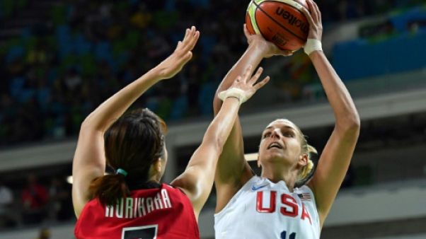 L'Américaine Elena Delle Donne lors des JO de Rio, le 16 août 2016 L'Américaine Elena Delle Donne lors des JO de Rio, le 16 août 2016
