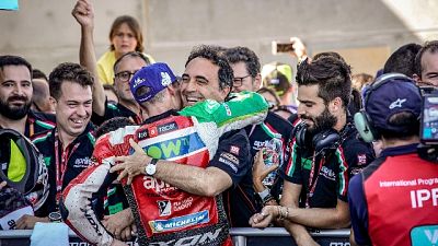 Aprilia sorride con 6/o posto Espargaro Aprilia sorride con 6/o posto Espargaro