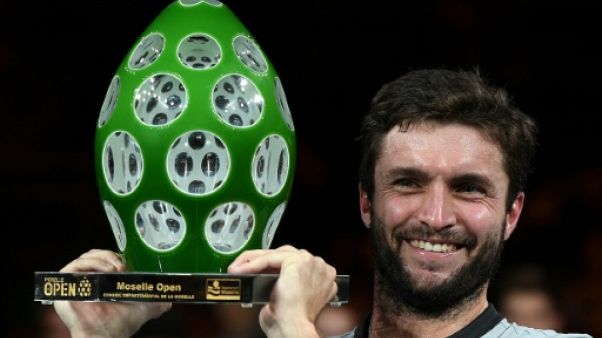 Gilles Simon vainqueur du tournoi de Metz, le 23 septembre 2018 Gilles Simon vainqueur du tournoi de Metz, le 23 septembre 2018