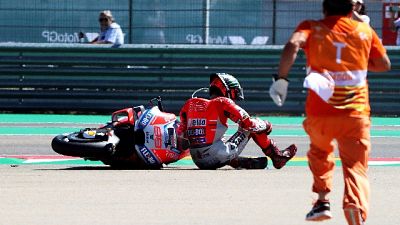 Moto: furia di Lorenzo su Marquez Moto: furia di Lorenzo su Marquez
