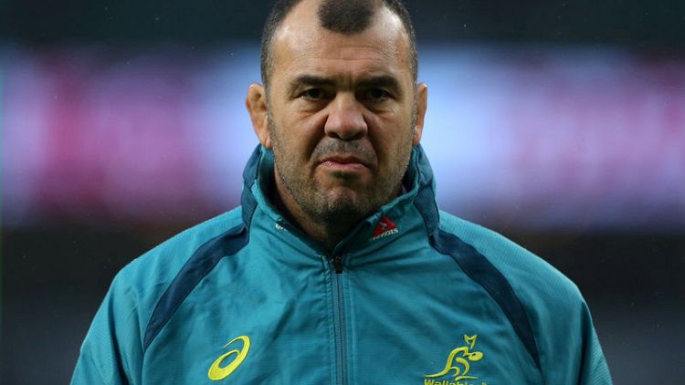 Rugby - Australia coach Cheika mum on playmaking options for Boks clash