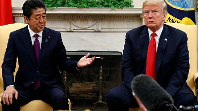 Japan's PM says talks with Trump on trade were constructive ahead of meetings this week Japan's PM says talks with Trump on trade were constructive ahead of meetings this week