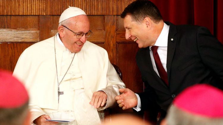 Cherish and defend hard-won freedom, pope tells Latvians