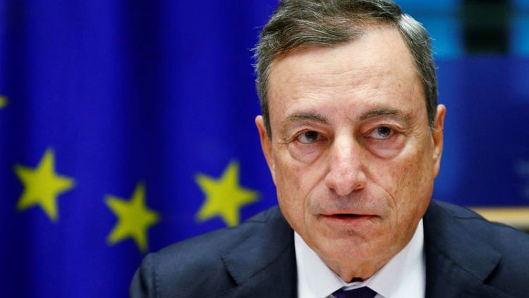 Inflation recovery conditional on low rates through summer - ECB's Draghi