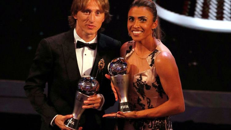Modric, Marta win Best FIFA player 2018 awards