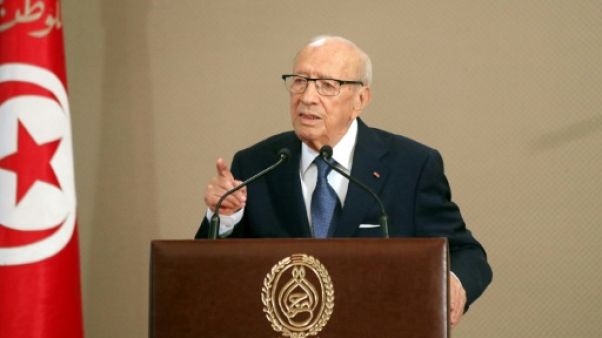 Le président tunisien Béji Caïd Essebsi, le 13 août 2018 à Tunis Le président tunisien Béji Caïd Essebsi, le 13 août 2018 à Tunis
