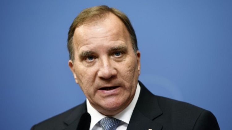 Le Premier ministre suédois Stefan Lofven le 12 septembre 2018