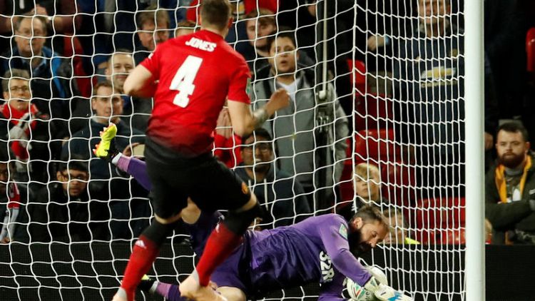 United crash out of League Cup to Derby on penalties