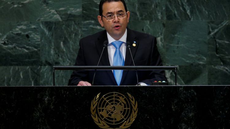 Guatemala's president says U.N. anti-graft body is threat to peace