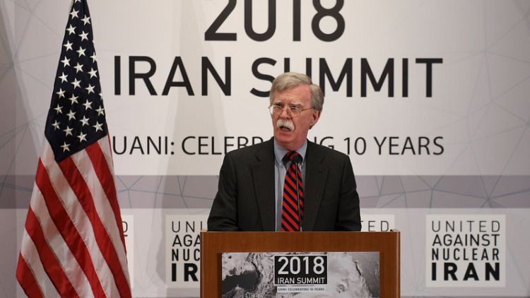 بولتون يقول أمريكا ستفرض العقوبات على إيران بقوة وحزم