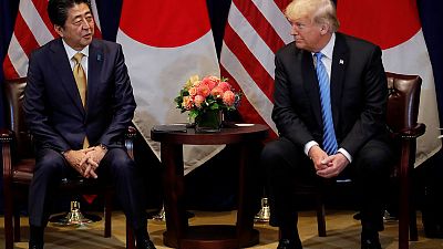 Trump says Japan's Abe agrees to start talks on free trade deal Trump says Japan's Abe agrees to start talks on free trade deal