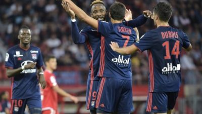 Ligue 1: Lyon continue sur sa belle lancée en écrasant Dijon grâce à Dembélé