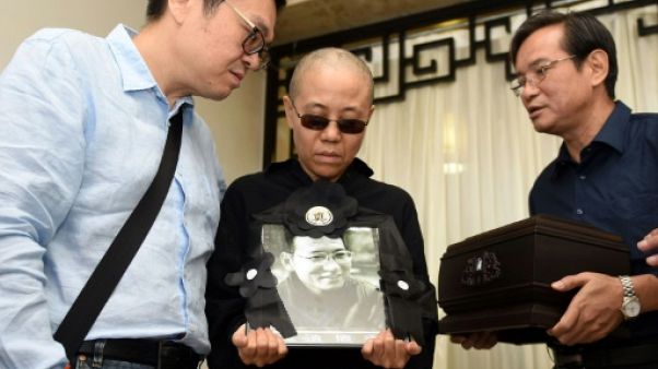 Première sortie publique pour la veuve de Liu Xiaobo à New York Première sortie publique pour la veuve de Liu Xiaobo à New York