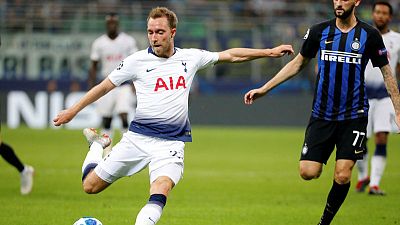 Tottenham's Eriksen ruled out of Huddersfield game