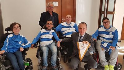Lega Pro a sostegno calcio in carrozzina Lega Pro a sostegno calcio in carrozzina