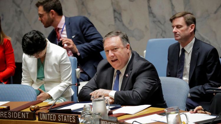 Pompeo tells U.N. only path for North Korea is diplomacy, denuclearisation