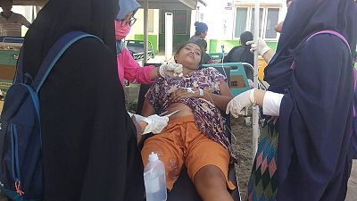 Quake strikes off Indonesia, bringing down 'many buildings' Quake strikes off Indonesia, bringing down 'many buildings'