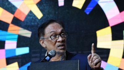 Anwar Ibrahim à Manille le 4 septembre 2018