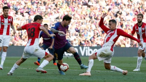 Espagne: le Barça accroché par l'Athletic 1-1 et menacé en tête Espagne: le Barça accroché par l'Athletic 1-1 et menacé en tête
