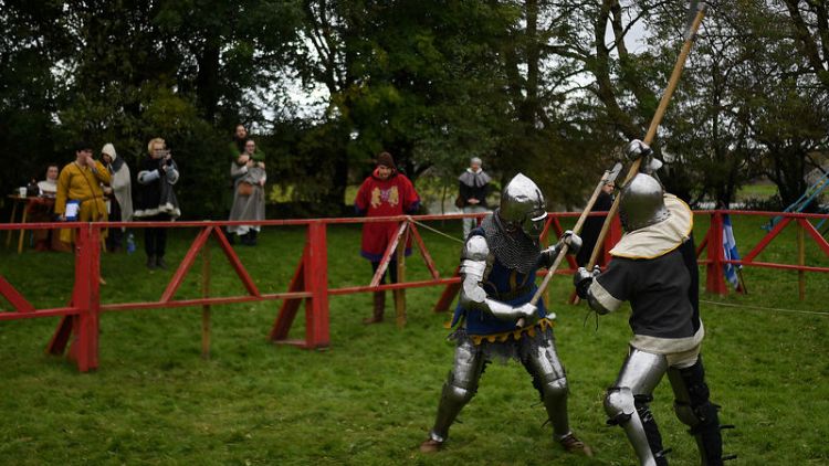 Knight fever! Irish village transformed into medieval battlefield