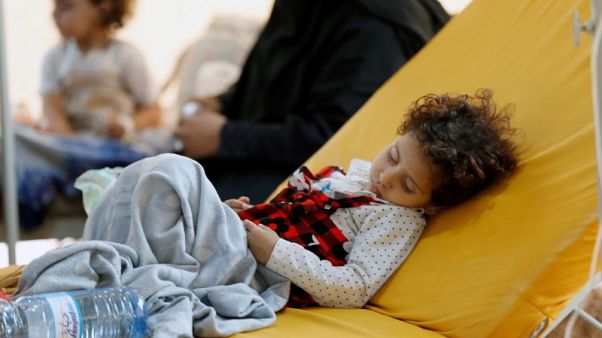 منظمة الصحة: تسارع تفشي الكوليرا باليمن مسجلا 10 آلاف حالة أسبوعيا منظمة الصحة: تسارع تفشي الكوليرا باليمن مسجلا 10 آلاف حالة أسبوعيا