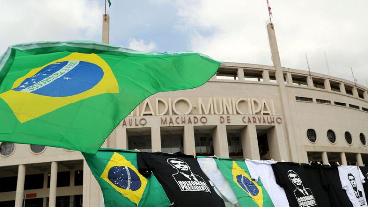 Brazil investors cheer as support rises for Bolsonaro's election bid