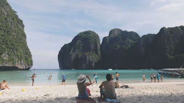 Thai beach closes indefinitely to give it time to recover from tourists Thai beach closes indefinitely to give it time to recover from tourists
