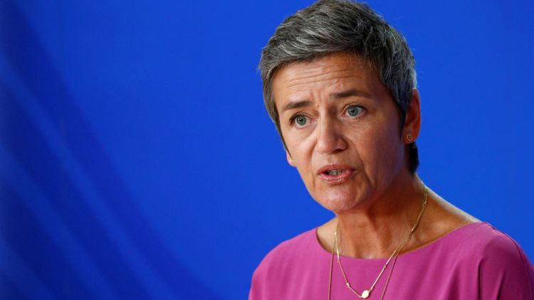 EU's Vestager says Danish government not keen to back her for new mandate