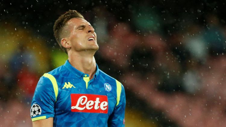 Napoli striker Milik robbed at gunpoint after Liverpool win - report