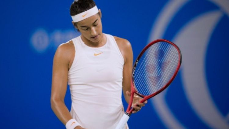 La Française Caroline Garcia au tournoi WTA de Wuhan, le 25 septembre 2018