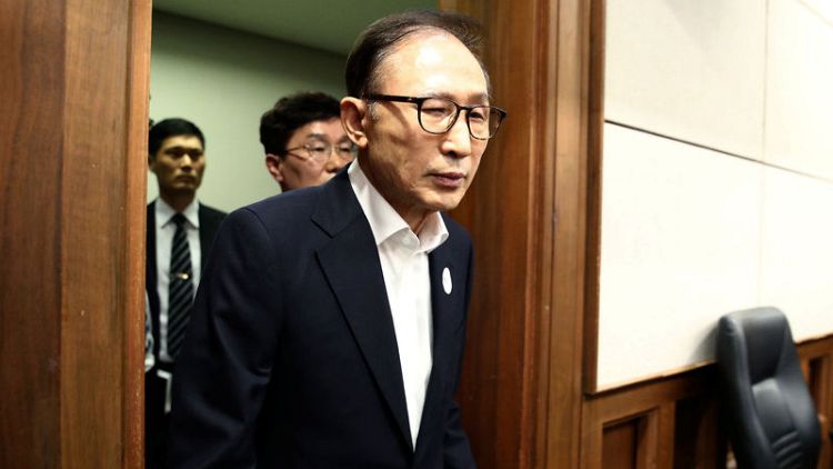 South Korea jails former president Lee for 15 years on bribery, other charges