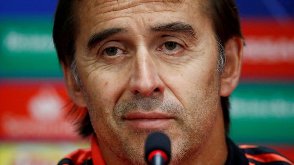 Soccer - Real coach Lopetegui not fearing the sack Soccer - Real coach Lopetegui not fearing the sack