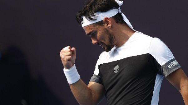 Fognini si ritira, Del Potro in finale Fognini si ritira, Del Potro in finale