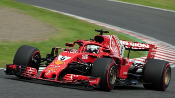 Contatto con Verstappen, Vettel ai box Contatto con Verstappen, Vettel ai box