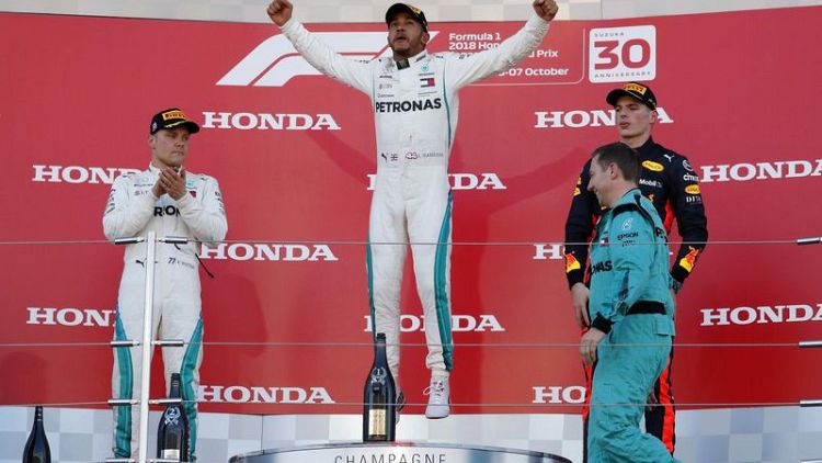 Motor racing - Hamilton wins in Japan, Vettel sixth