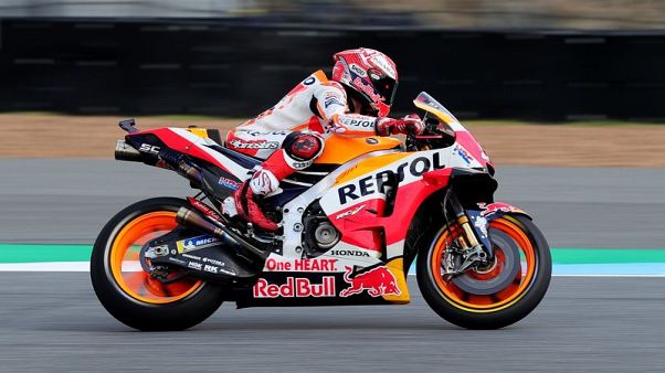 Motorcycling - Marquez snatches win in Thailand after Dovizioso duel Motorcycling - Marquez snatches win in Thailand after Dovizioso duel