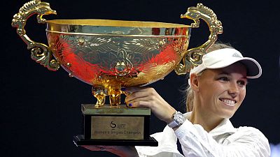 Tennis - Wozniacki swats aside Sevastova to wear Beijing crown