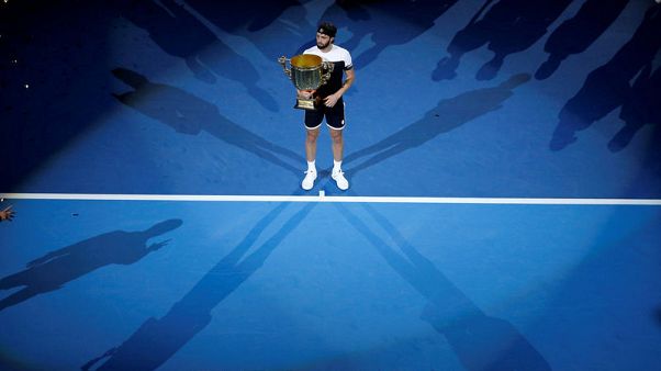 Tennis - Basilashvili stuns ailing Del Potro for Beijing title Tennis - Basilashvili stuns ailing Del Potro for Beijing title