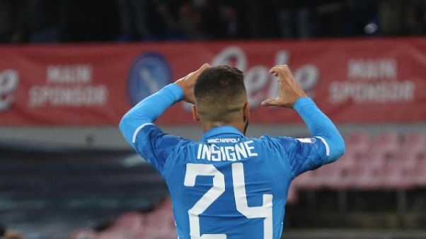 Napoli: Insigne "ora sono più sereno" Napoli: Insigne "ora sono più sereno"