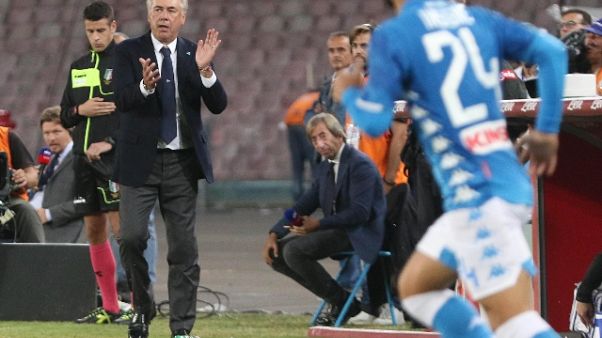 Ancelotti, Napoli in corsa fino in fondo Ancelotti, Napoli in corsa fino in fondo