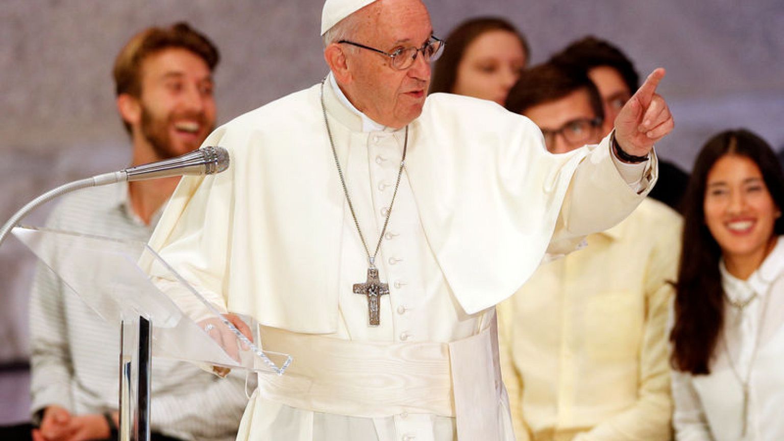 Pope blames devil for Church divisions, scandals, seeks angel's help