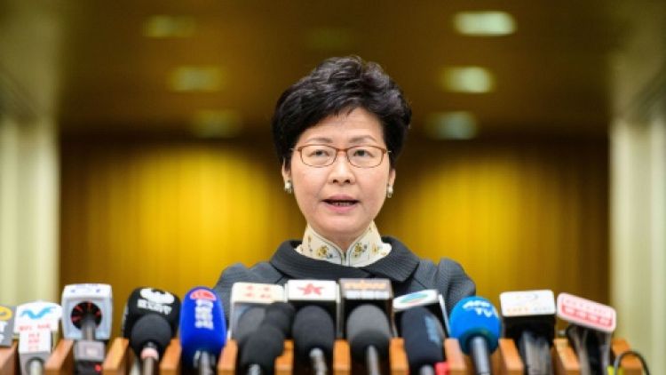 La chef du gouvernement de Hong Kong Carrie Lam, le 9 octobre 2018