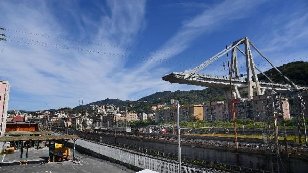 Crollo ponte: azzurro depongono corona Crollo ponte: azzurro depongono corona