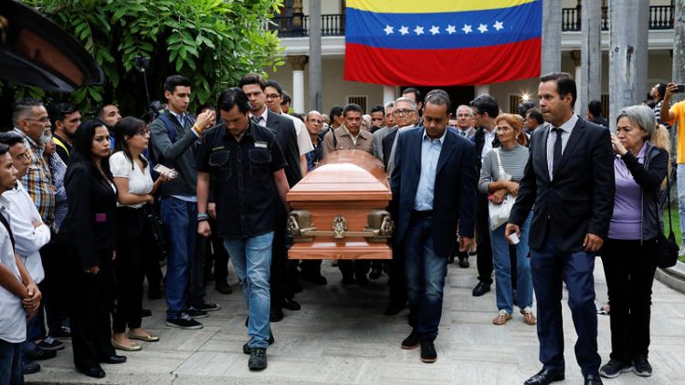 Venezuela opposition honors politician who died in jail, U.N. calls for probe