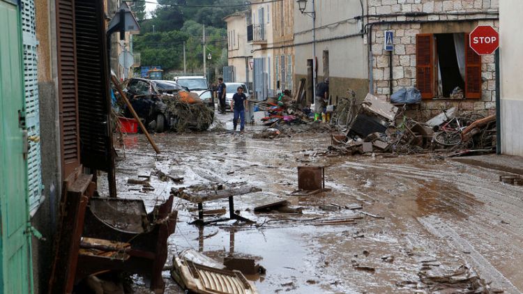 Floods kill at least nine on the Spanish island of Mallorca