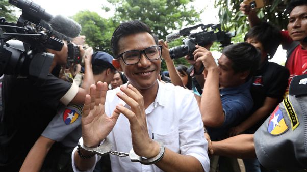 Myanmar newspaper journalists held after handing themselves in to police Myanmar newspaper journalists held after handing themselves in to police